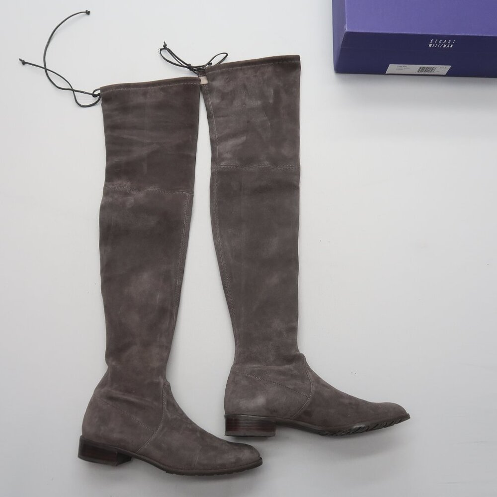 Stuart Weitzman Gray Over the Knee Boots